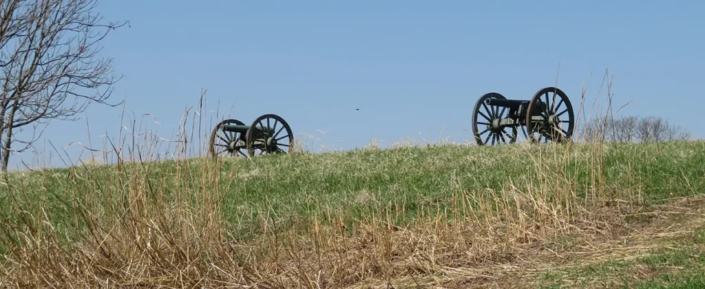 Photo of canons at Antietam Battlefield