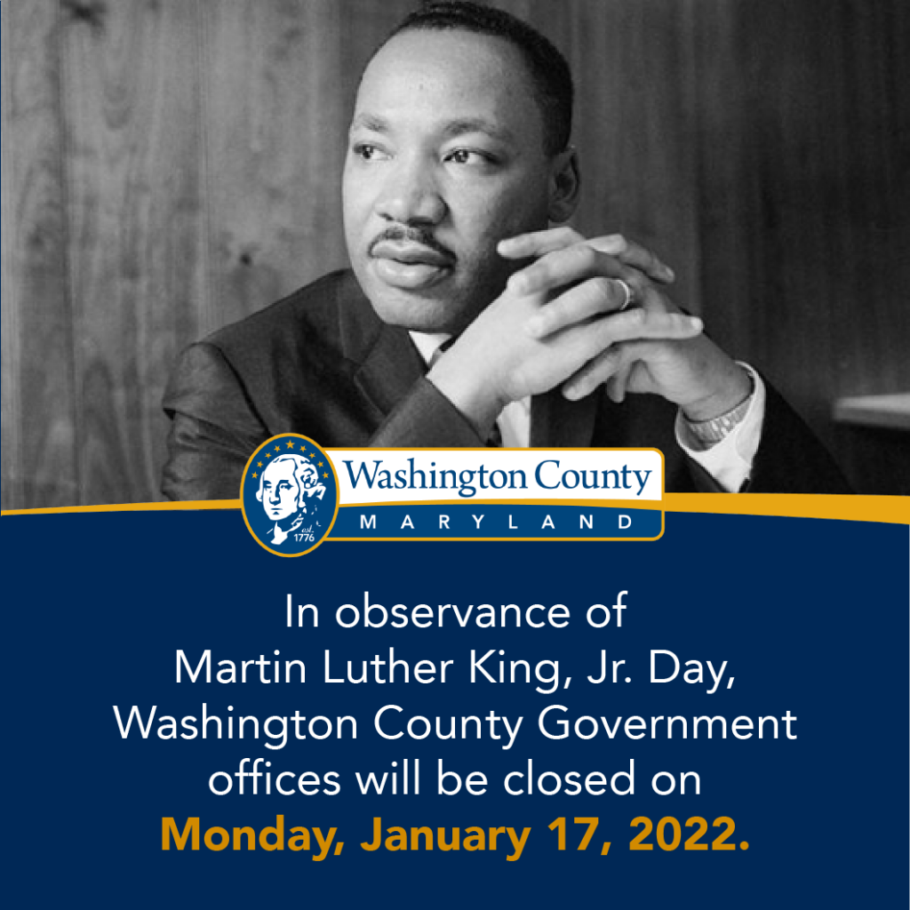 Washington County Government Closed for Martin Luther King Jr. Day