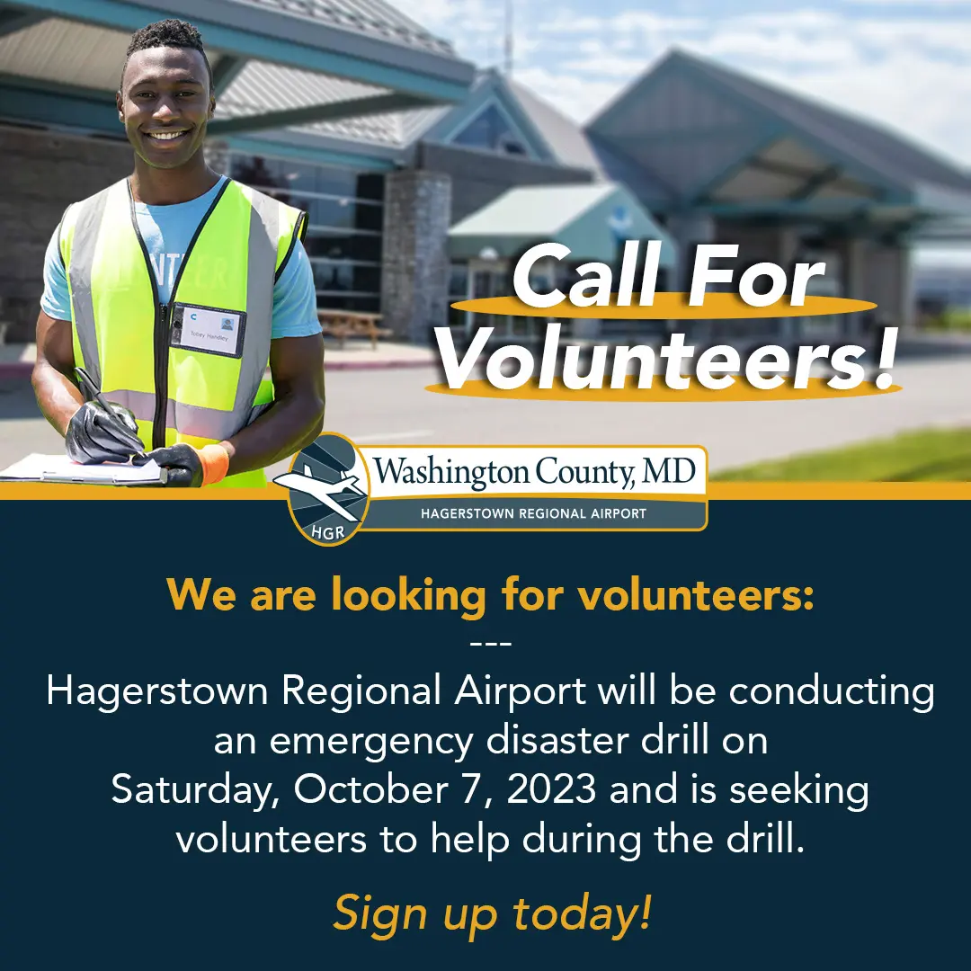 Volunteers Needed for Airport Emergency Disaster Drill - Washington County