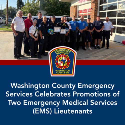 Washington County Emergency Services Celebrates Promotions of Two Emergency Medical Services (EMS) Lieutenants