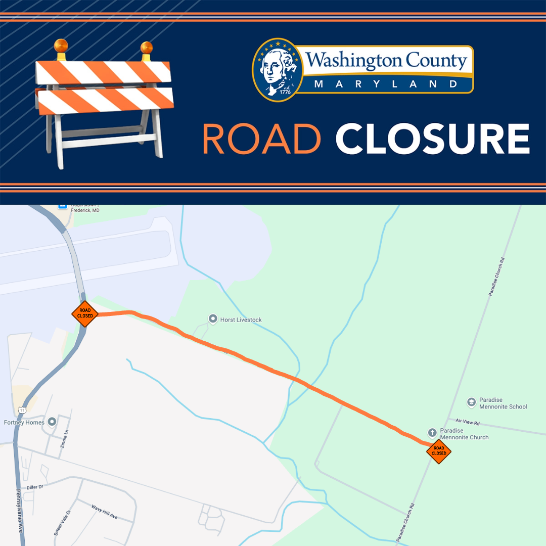 TRAFFIC ALERT: Road Closure on Air View Road - Washington County