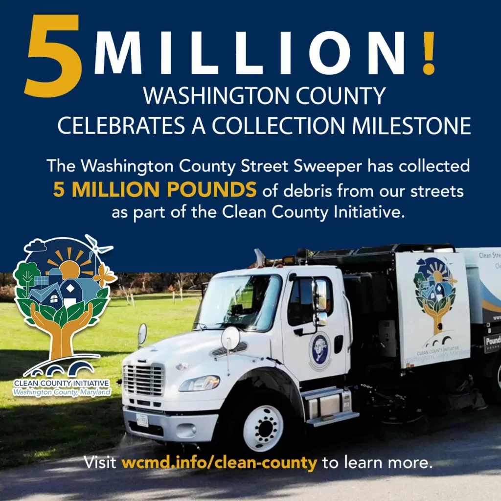 Clean County Street Sweeper Achieves Five Million Pound Milestone