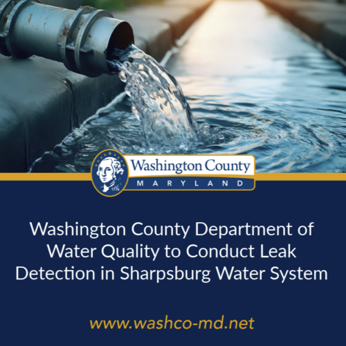 Washington County Department of Water Quality to Conduct Leak Detection in Sharpsburg Water System
