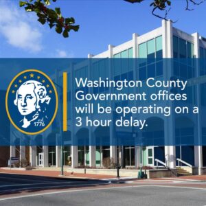 Washington County Government offices will be operating on a 3 hour delay