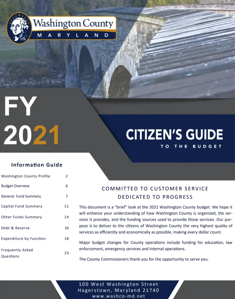 Citizen's Guide to the Budget FY2021