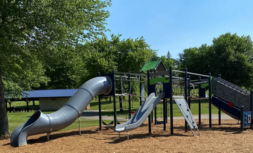 Photo of playground equipment at Camp Harding Park