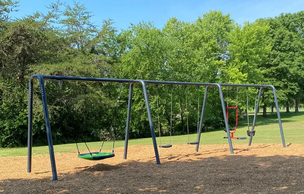 Photo of playground equipment at Camp Harding Park