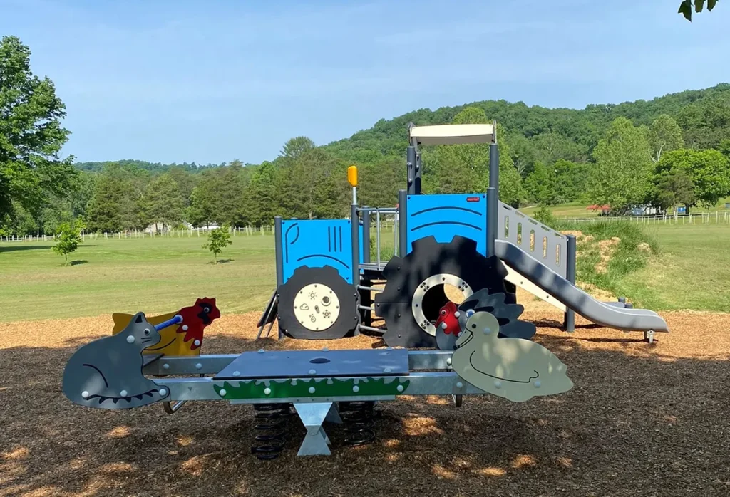 Photo of playground equipment at Camp Harding Park