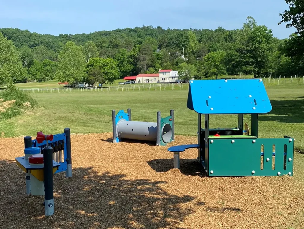 Photo of playground equipment at Camp Harding Park