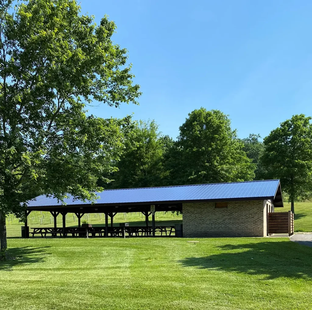 Photo of pavilion at Camp Harding Park