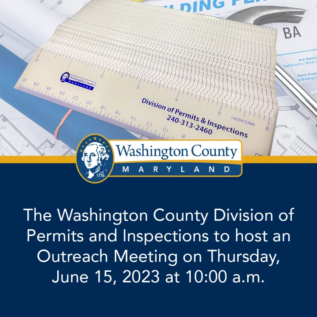 Washington County Division of Permits and Inspections to Host an Informative Outreach Meeting