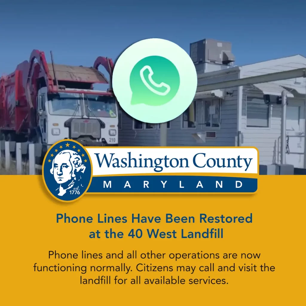 Phone Service Restored at Forty West Landfill