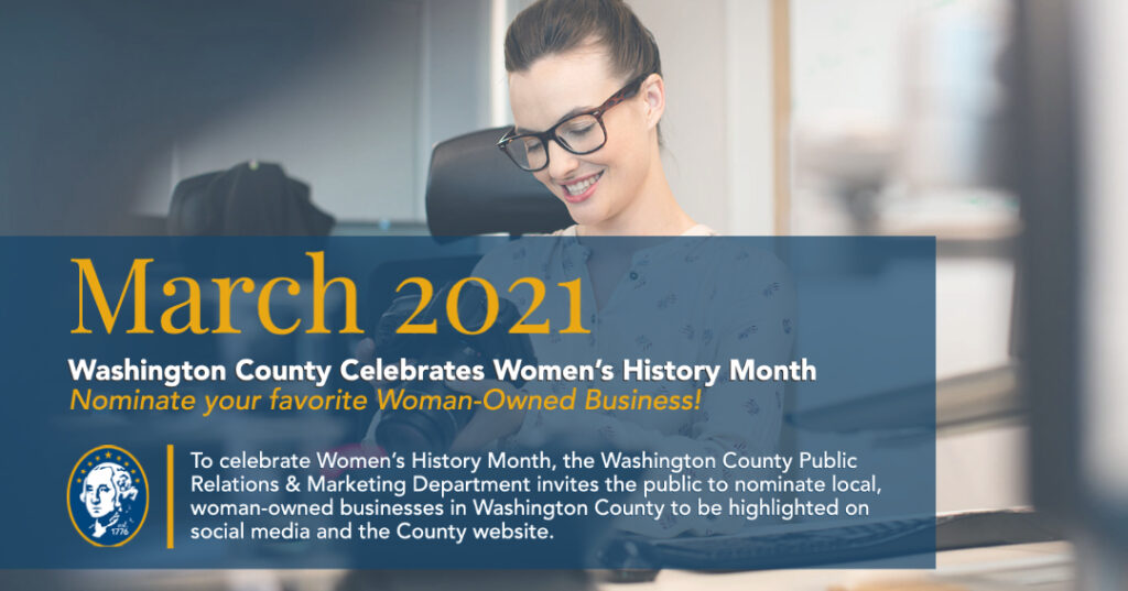 Washington County Celebrates Women's History Month