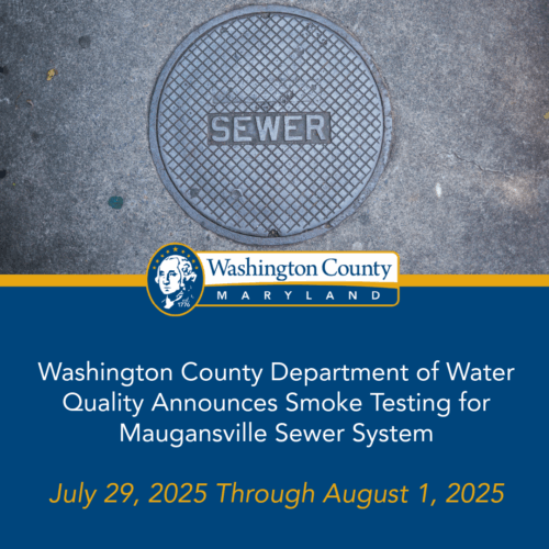 Washington County Department of Water Quality Announces Smoke Testing for Maugansville Sewer System