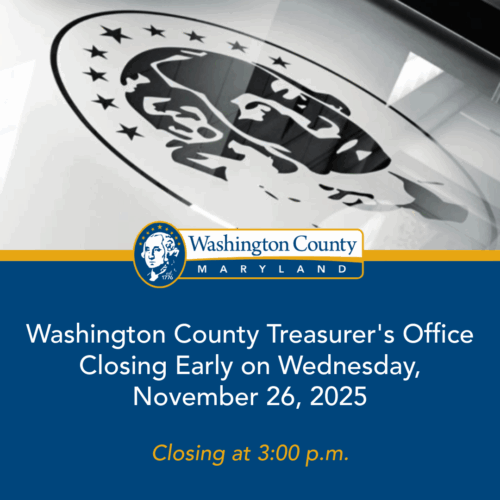 Washington County Treasurer's Office Closing Early on Wednesday, November, 26, 2025