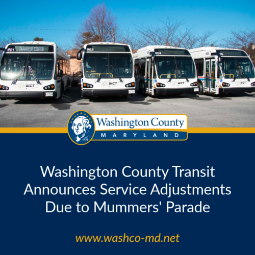Washington County Transit Announces Service Adjustments Due to Mummers' Parade