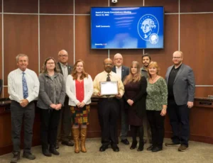 BOARD OF COUNTY COMMISSIONERS RECOGNIZE PURCHASING MONTH 2022