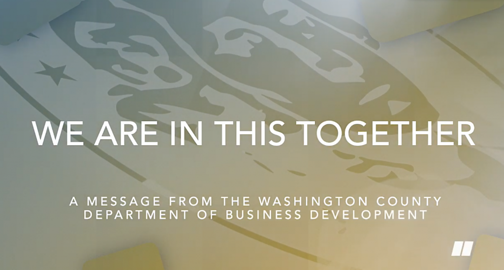 A message from the Washington County Department of Business Development
