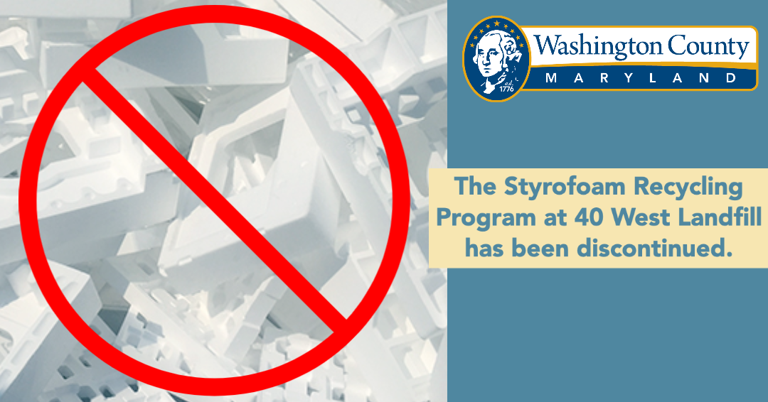Washington County Landfill Discontinues Styrofoam Recycling Program