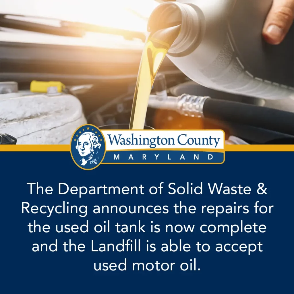 Forty West Landfill Now Able to Accept Used Motor Oil