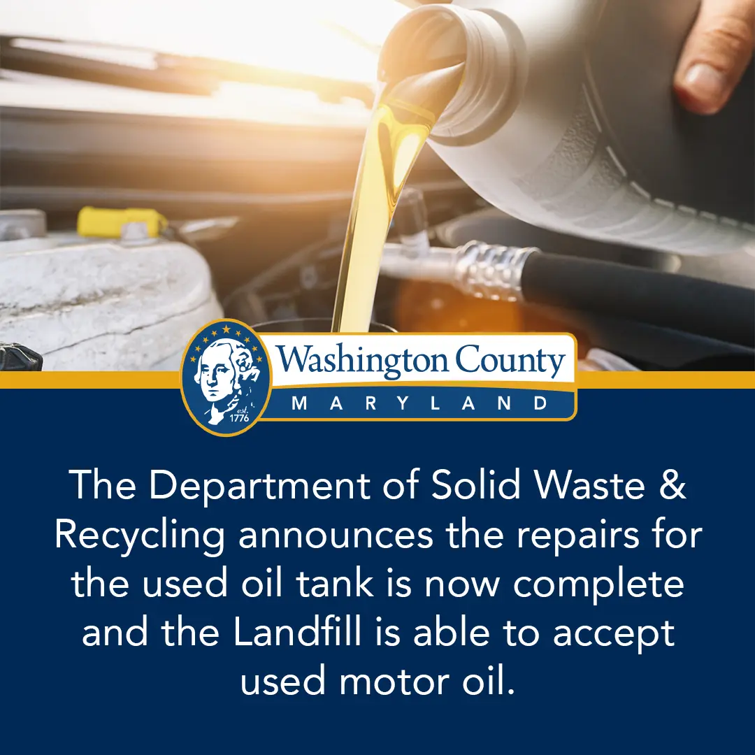 Forty West Landfill Now Able to Accept Used Motor Oil Washington County