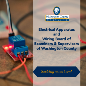 Electrical Apparatus and Wiring Board of Examiners & Supervisors of Washington County is seeking members