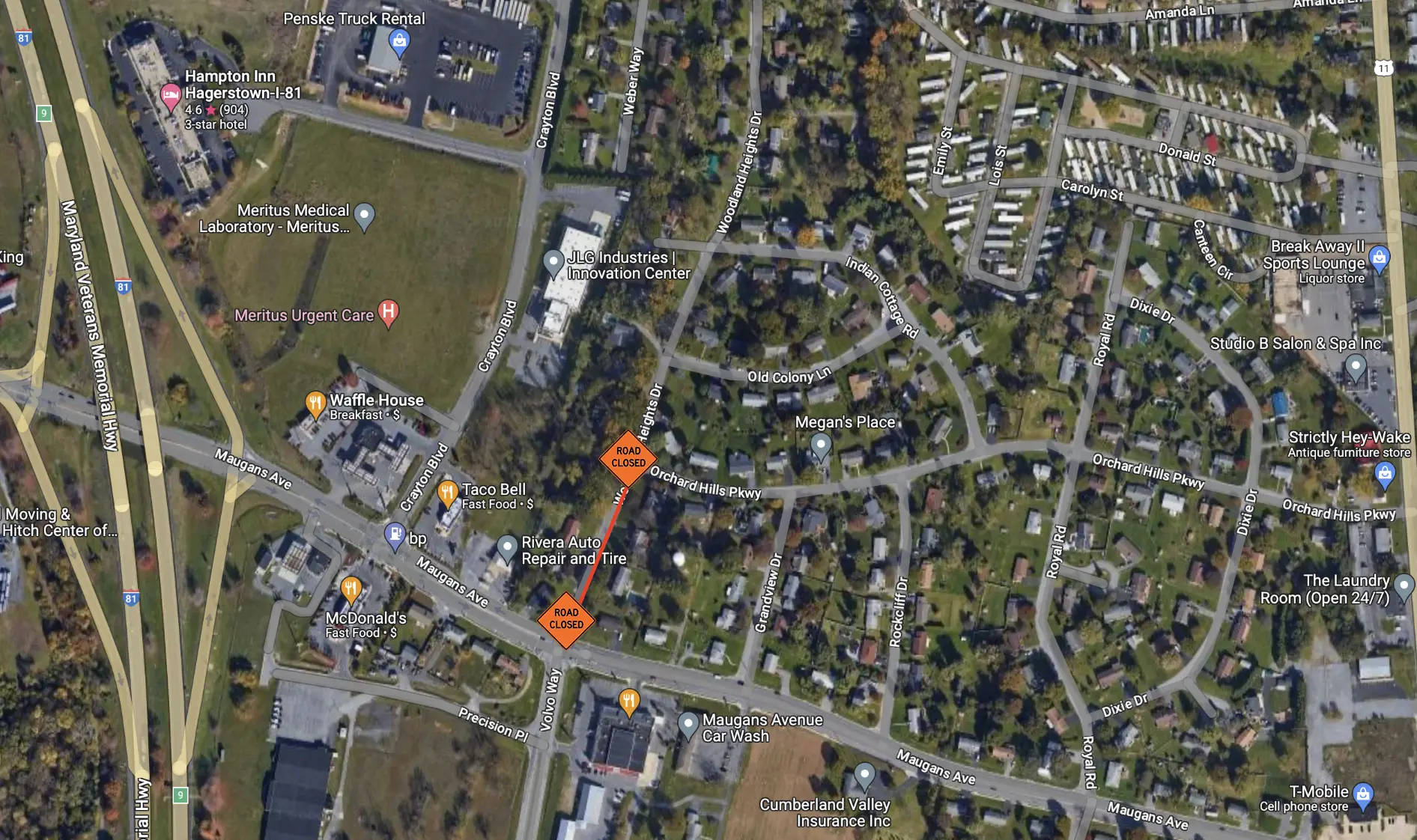 TRAFFIC ALERT Road Closure on Woodland Heights Drive Washington County