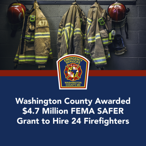 Washington County Awarded $4.7 Million FEMA SAFER Grant to Hire 24 Firefighters