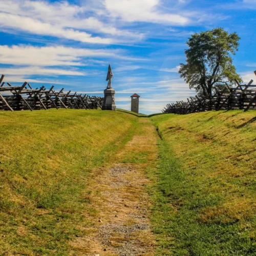 Photo of Bloody Lane at Antietam Battlefield