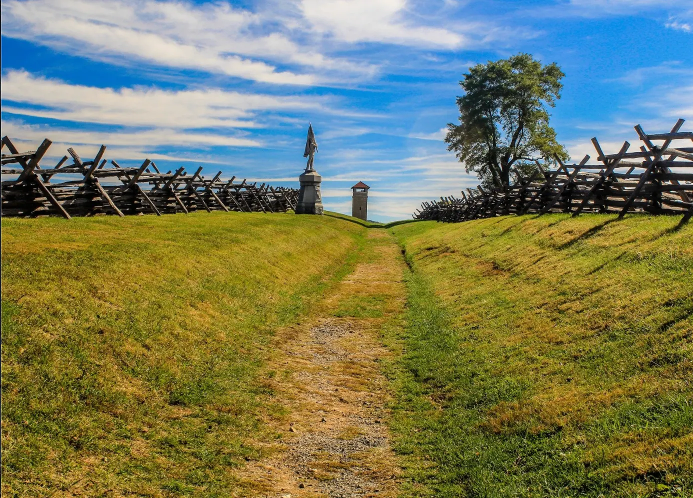 Photo of Bloody Lane at Antietam Battlefield