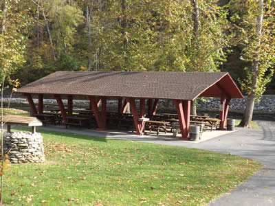 photo of a pavilion at a county park