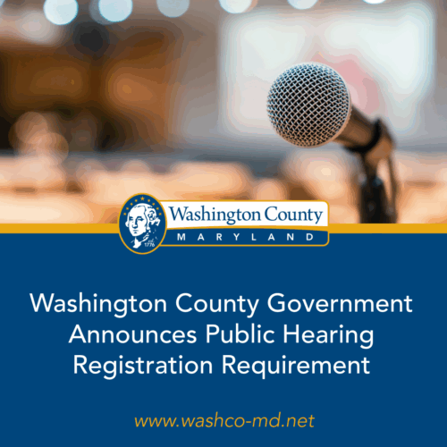 Washington County Government Announces Public Hearing Registration Requirement