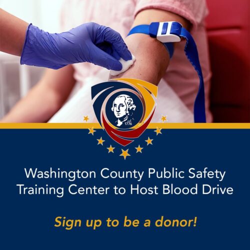 Washington County Public Safety Training Center to Host American Red Cross Blood Drive