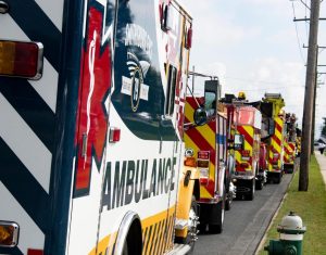 Photo of EMS and FIRE vehicles