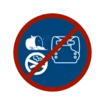 No General Trash (diapers, food, cigarettes, etc.)