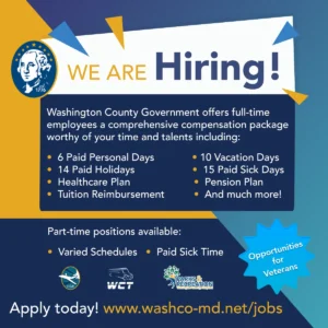 We are hiring! Visit washco-md.net/jobs to learn more