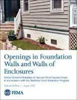 Opening in Foundation Walls and Walls of Enclosures manual cover page