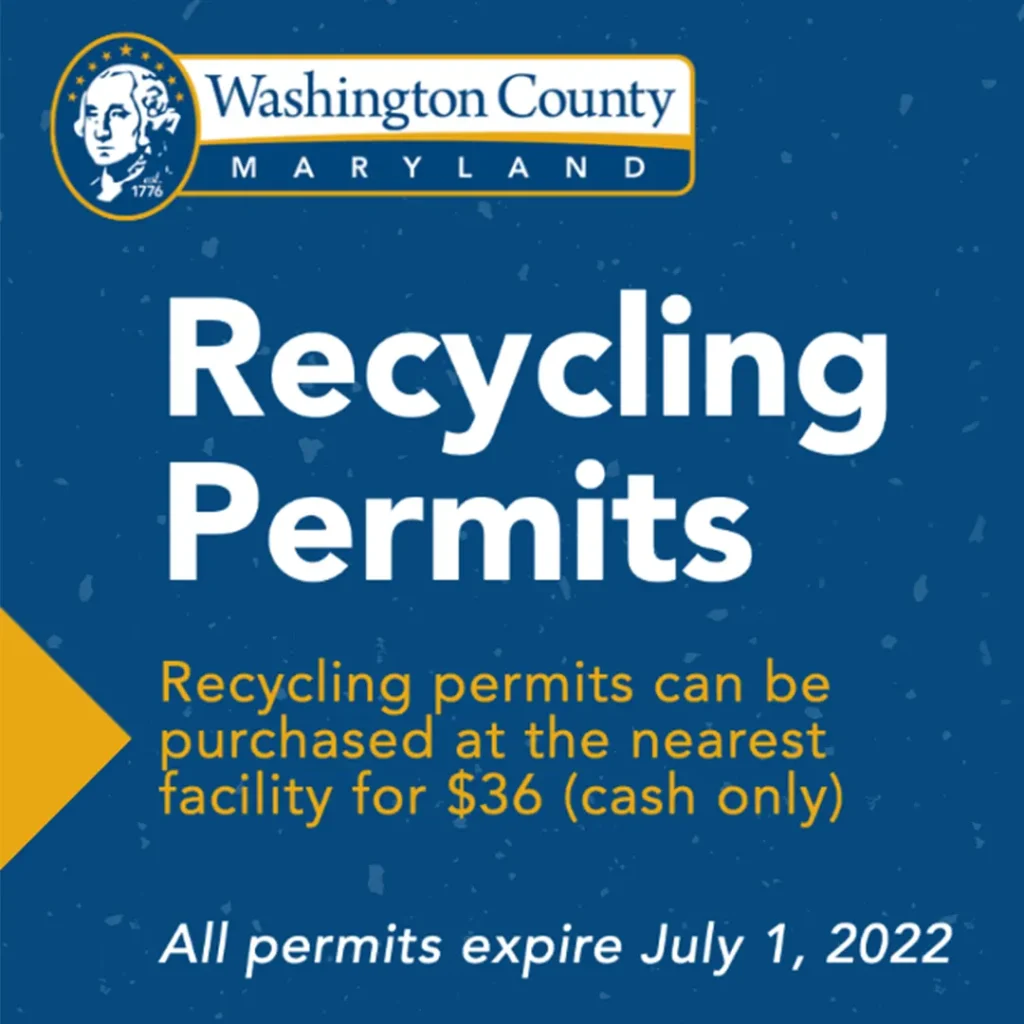 Recycling Permits can be purchased at the nearest facility for $36, cash only