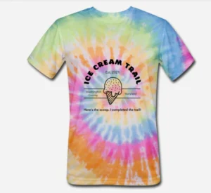 Sample design of the Ice Cream Trail t-shirt
