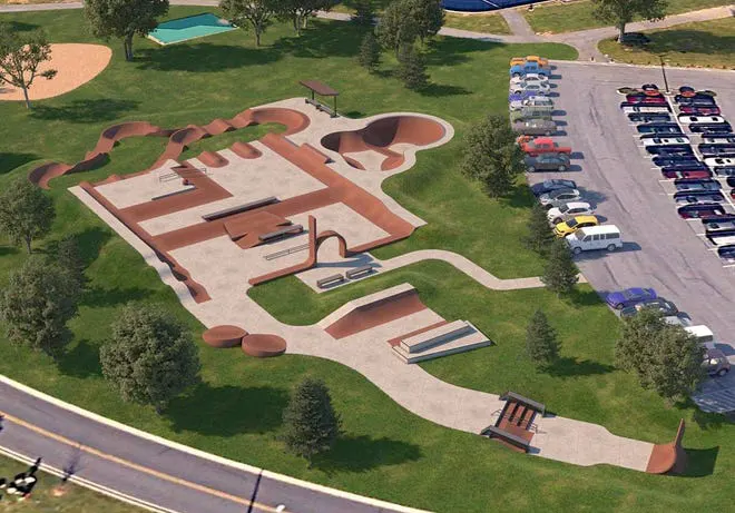 Concept photo of the new Hagerstown skate park
